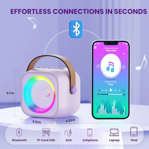 ''K12-Kids Bluetooth Speaker System with 1 Wireless Mic Chargeable