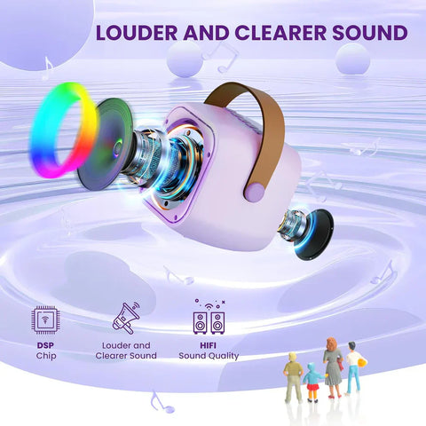 ''K12-Kids Bluetooth Speaker System with 1 Wireless Mic Chargeable
