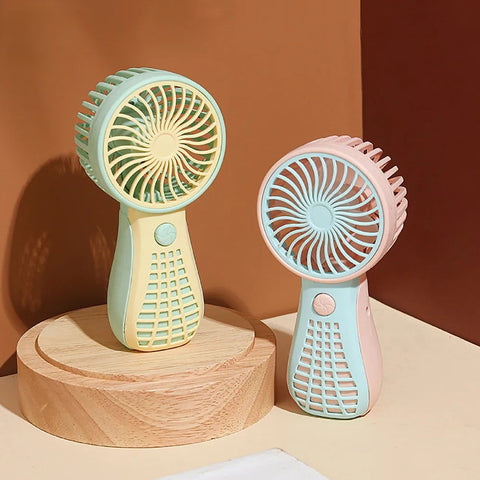 ''Portable Small Table Fan Rechargeable Hand Held Handheld Mini Fan