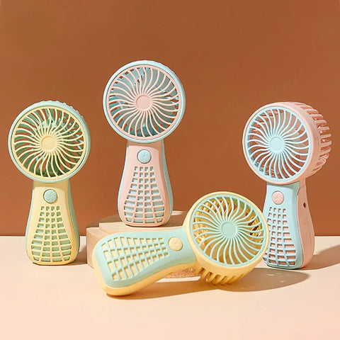 ''Portable Small Table Fan Rechargeable Hand Held Handheld Mini Fan