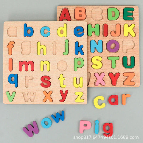Wooden Puzzles for Kids | Capital ABC ,123,Shapes Board